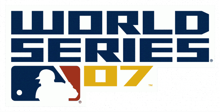 MLB World Series 2007 Wordmark Logo iron on transfers for T-shirts